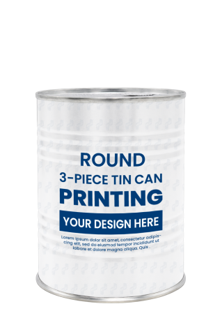 Printed Tin Box For Curcumin Powder 400gr D401 (Φ99x126)